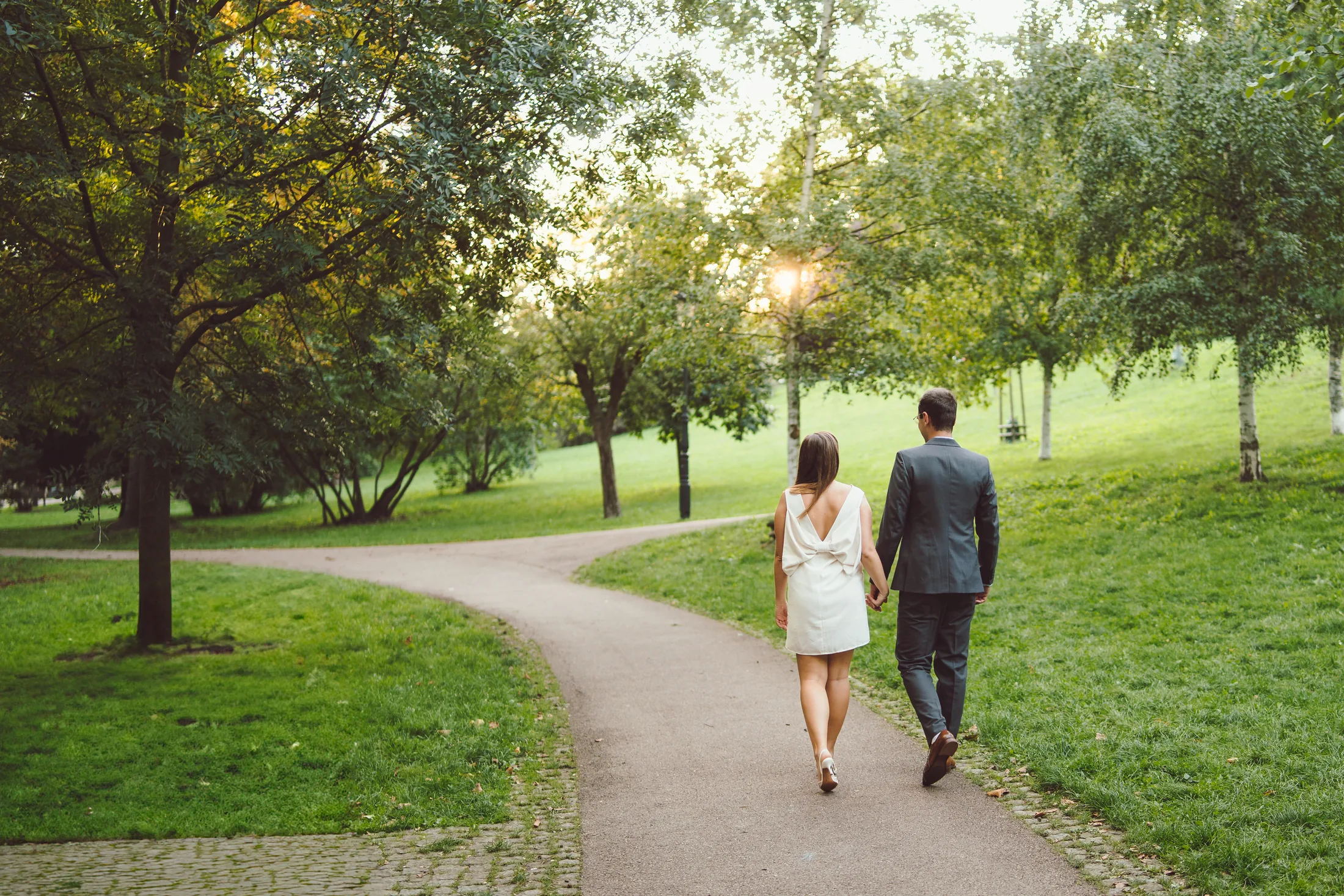 Couple enjoying drinks